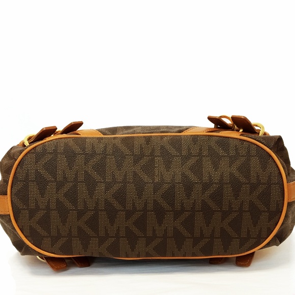 Michael by Michael Kors Milo Monogram Shoulder Bag - Picture 6 of 8